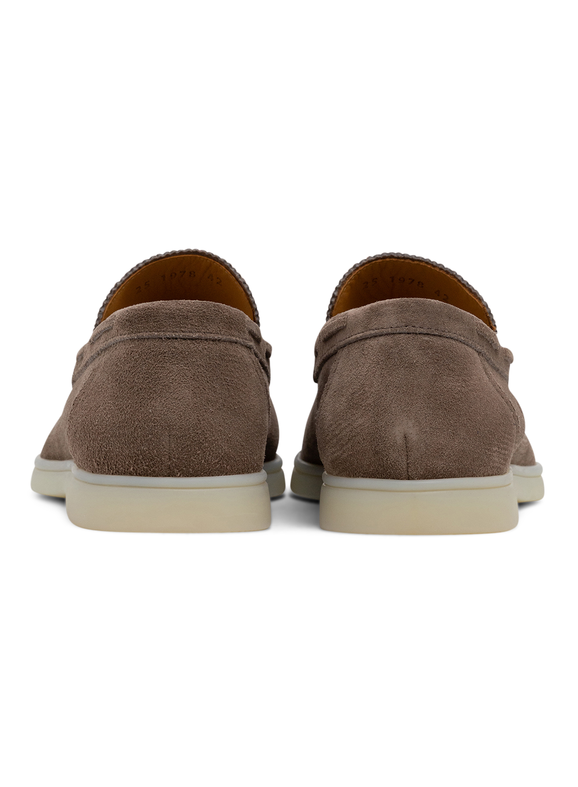 Yacht loafers van Suède | TAUPE