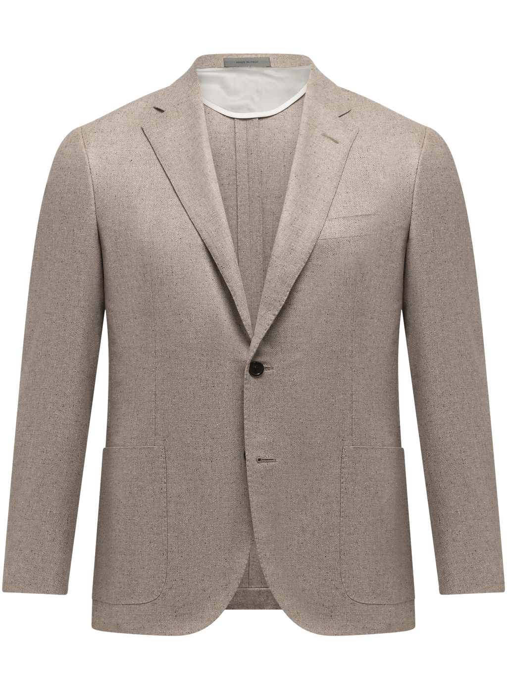 Colbert van zijde en scheerwol | Beige