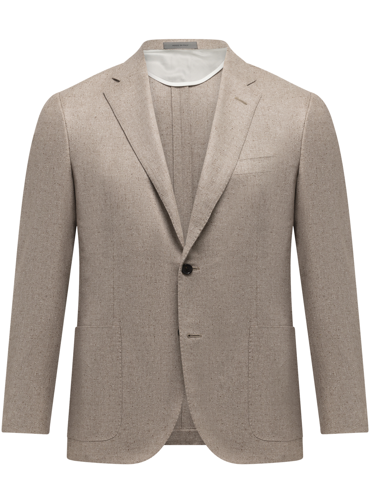 Colbert van zijde en scheerwol | Beige