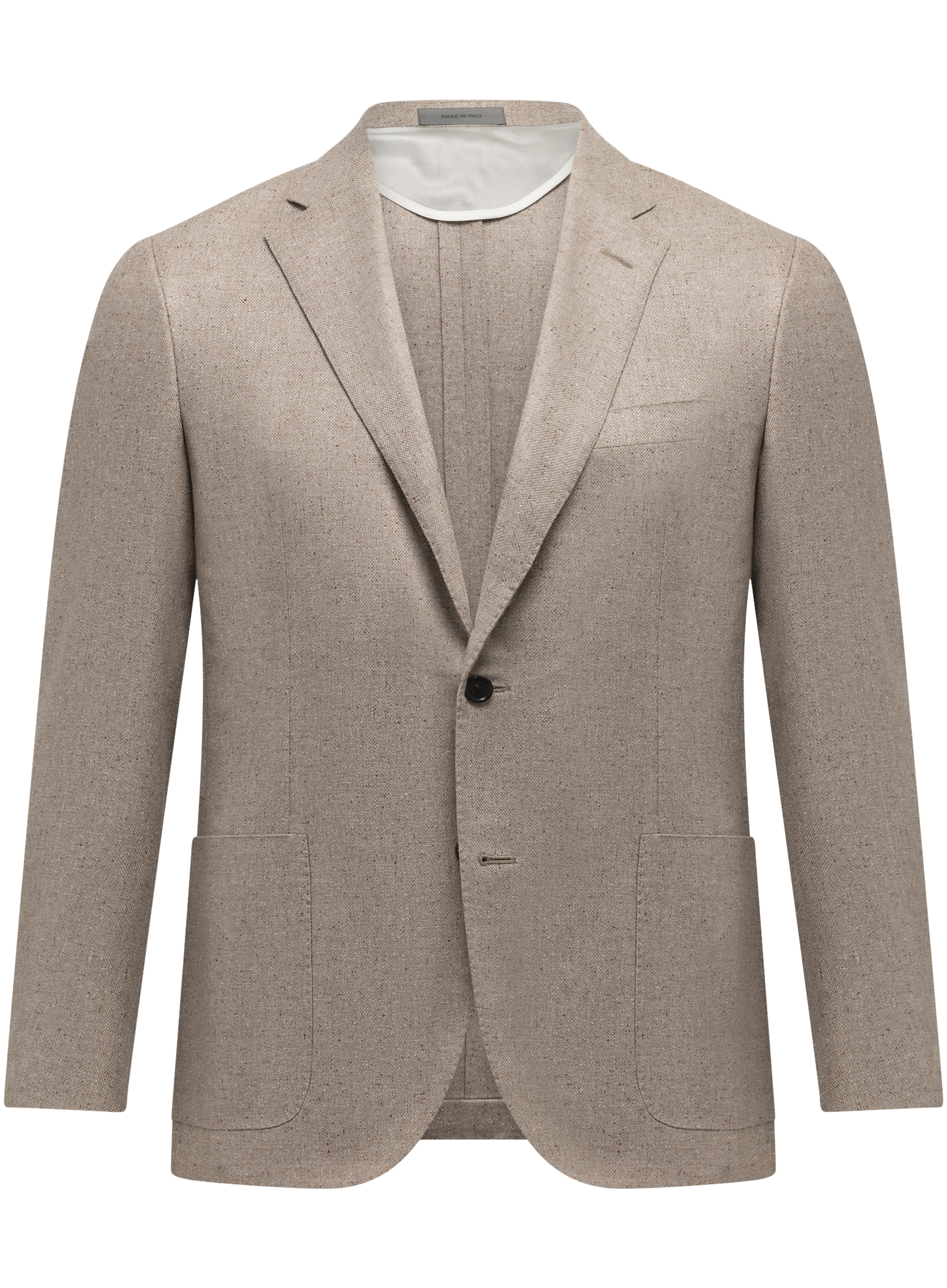 Colbert van zijde en scheerwol | Beige