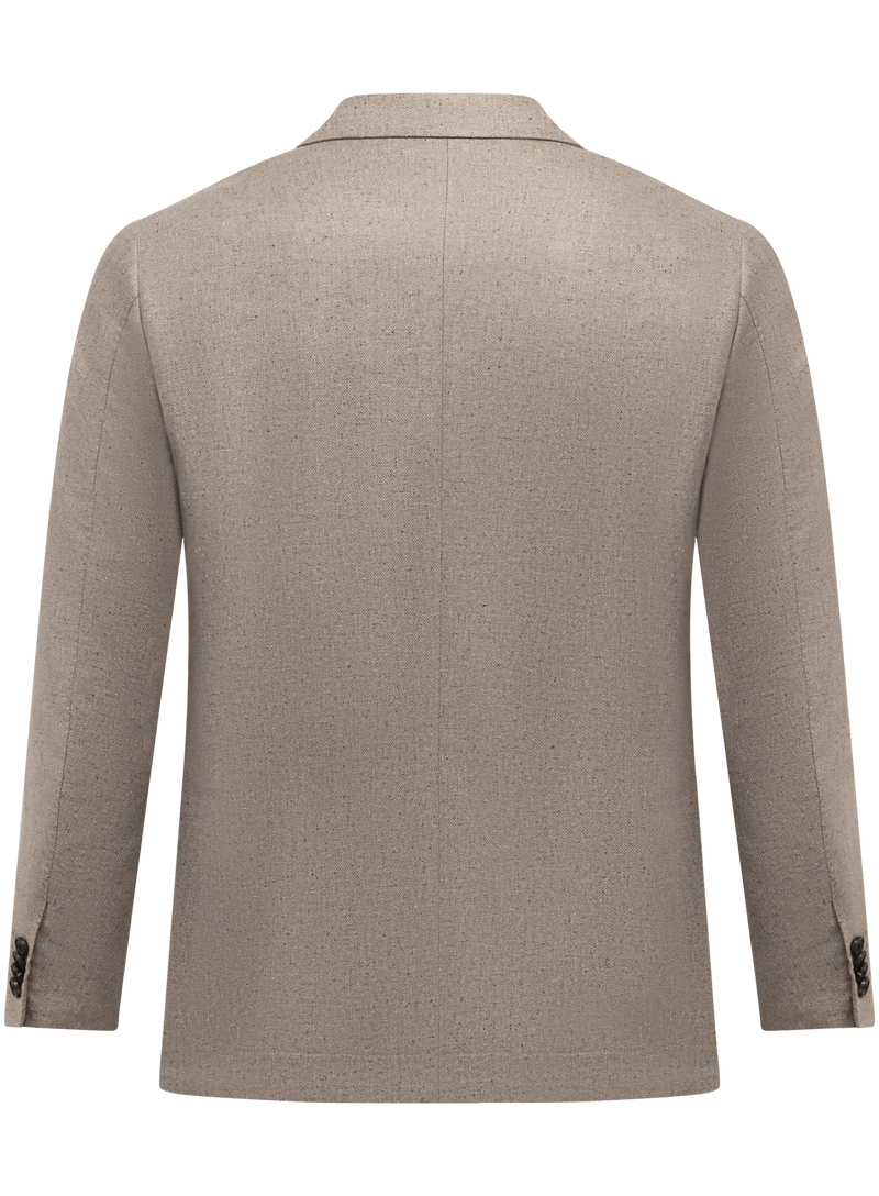 Jacket made of silk and new wool