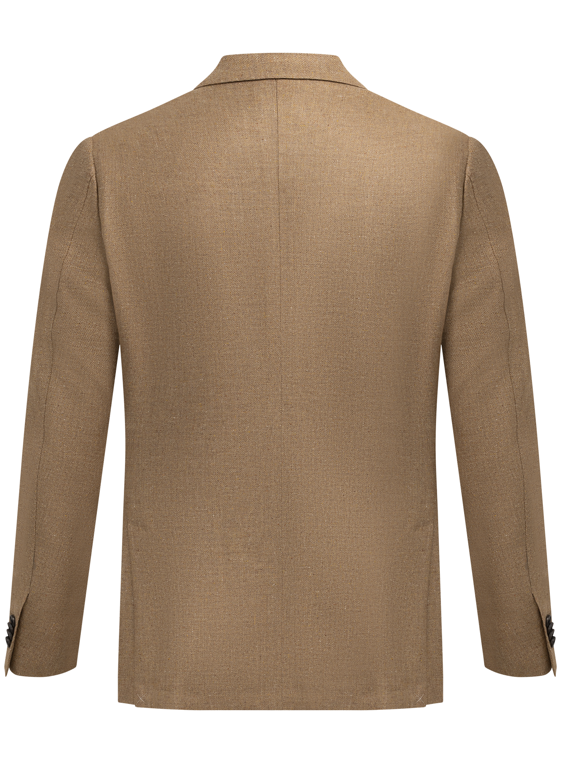 Colbert van zijde en scheerwol | Beige-Bruin
