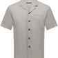 Poloshirt van linnen, wol en mohair | L.Grijs