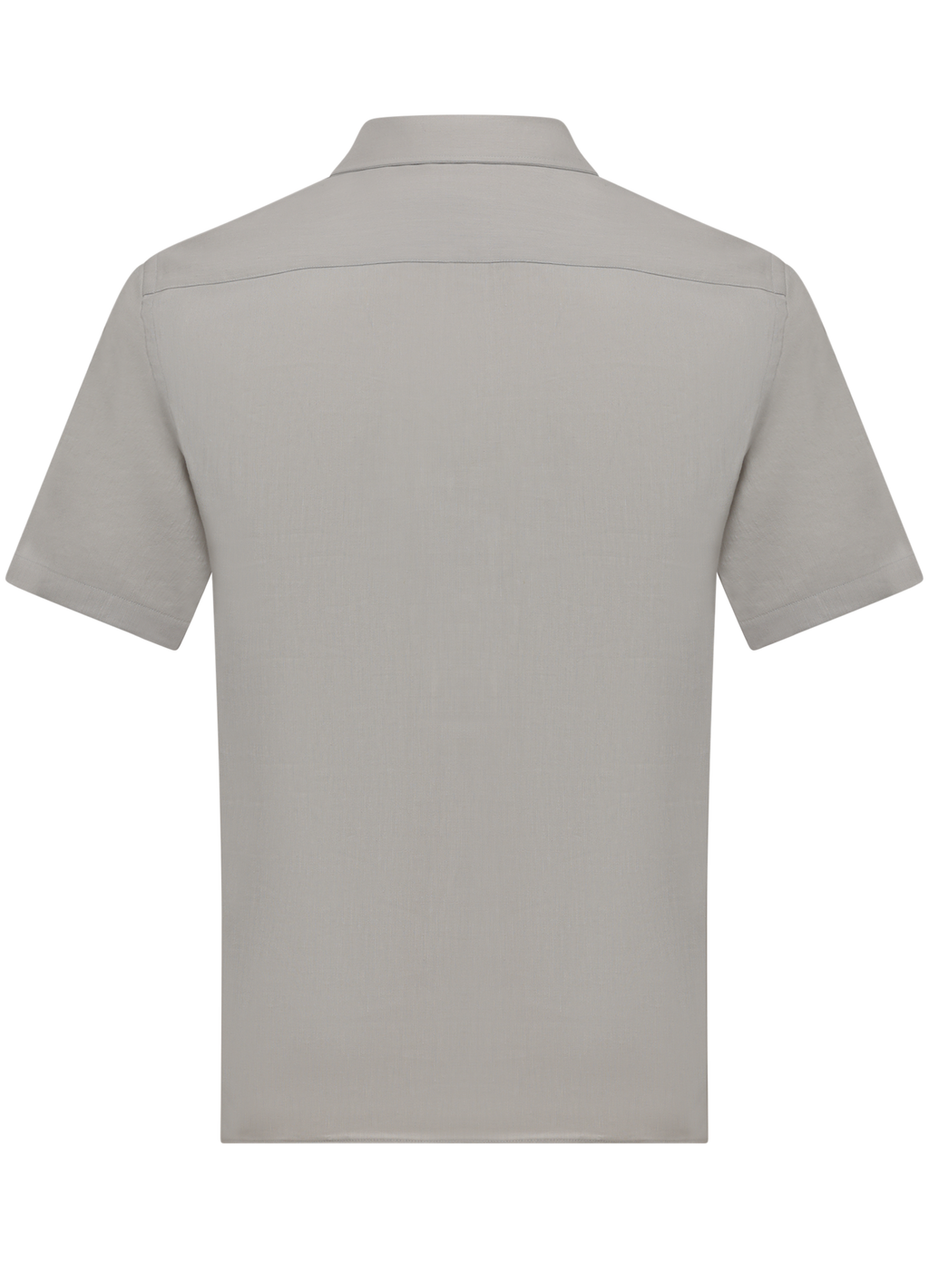 Poloshirt van linnen, wol en mohair | L.Grijs