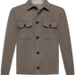 Overshirt van scheerwol | TAUPE