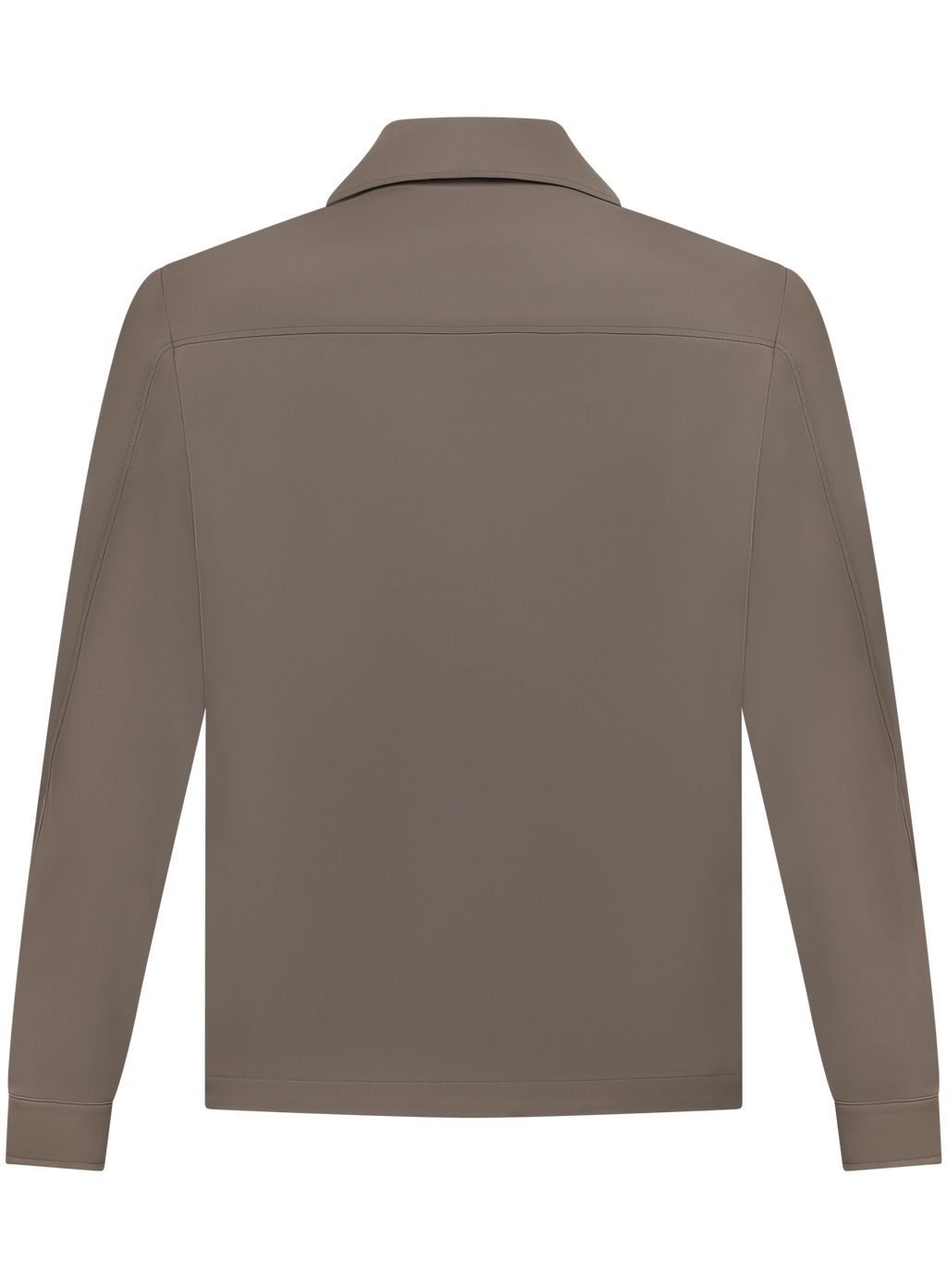 Overshirt van scheerwol | TAUPE
