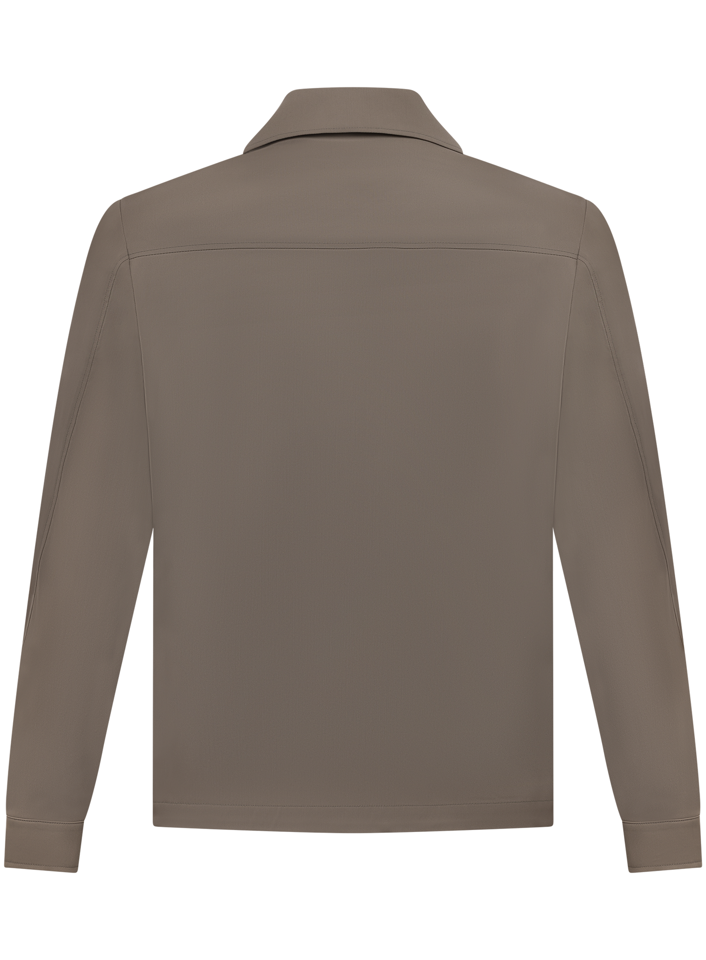 Overshirt van scheerwol | TAUPE