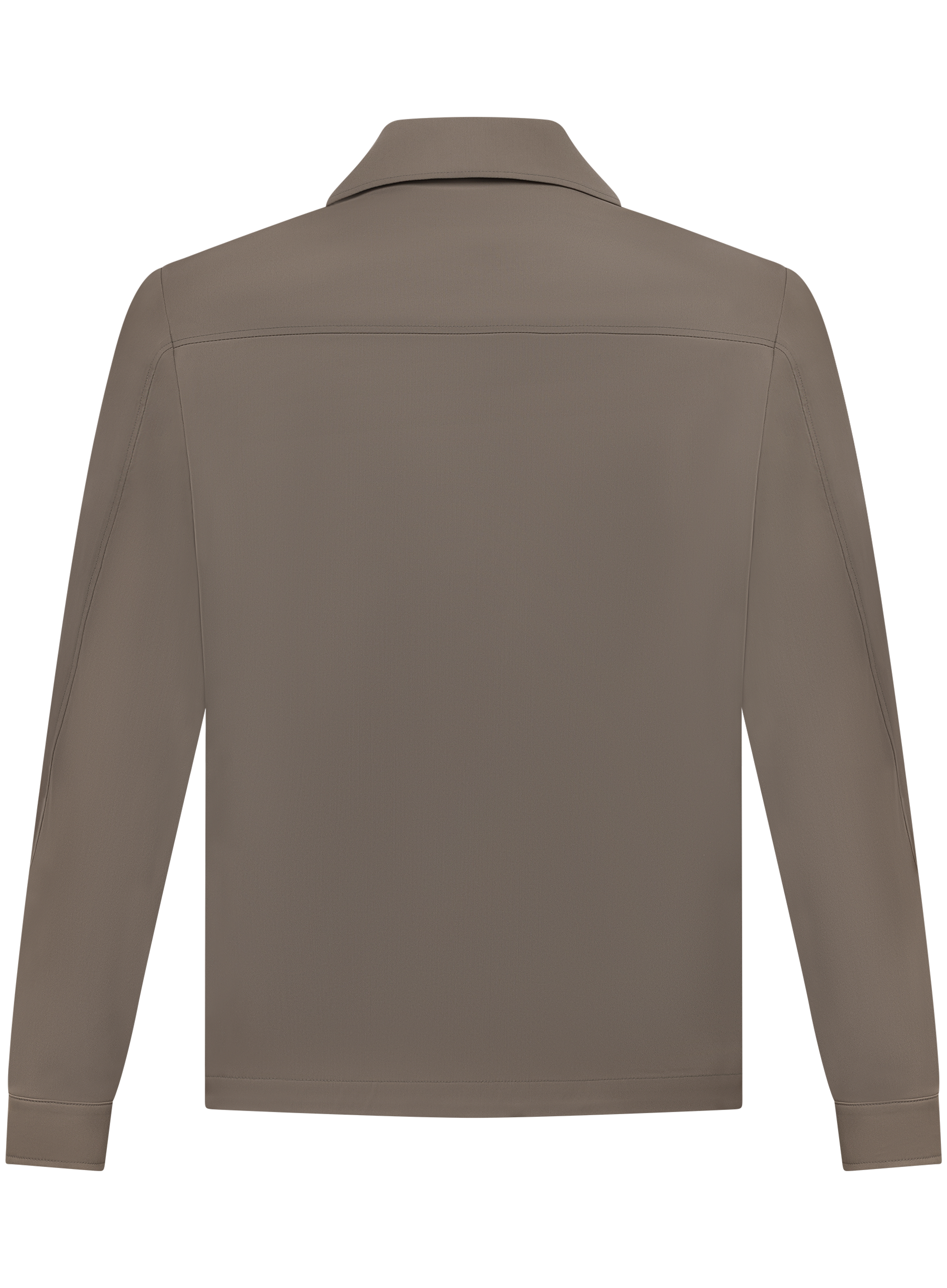 Overshirt van scheerwol | TAUPE
