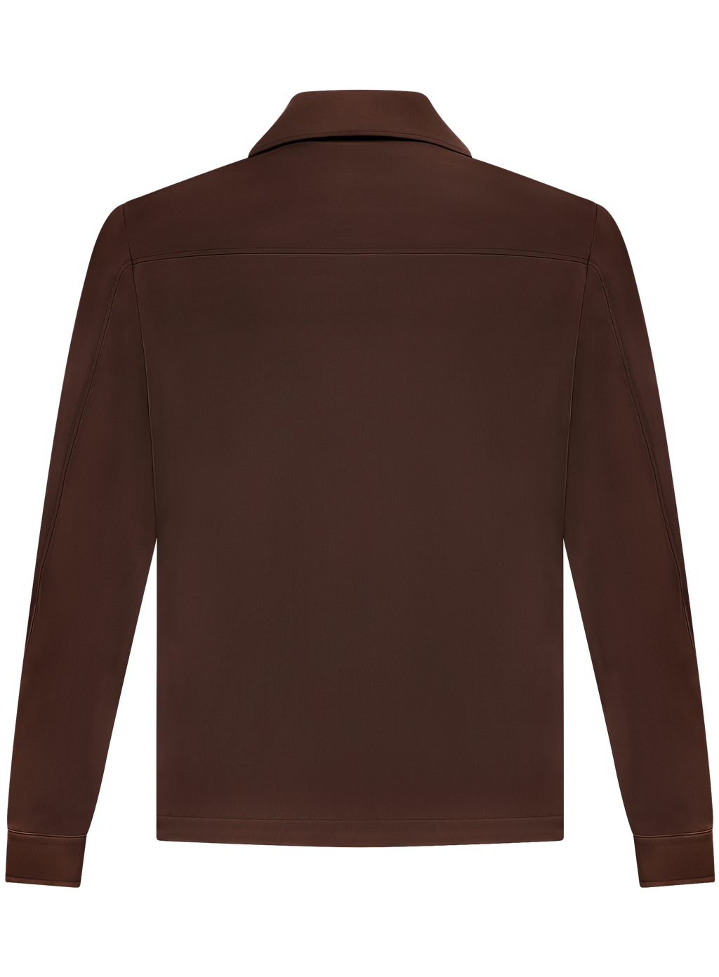 Overshirt van scheerwol | ROOD-BRUIN