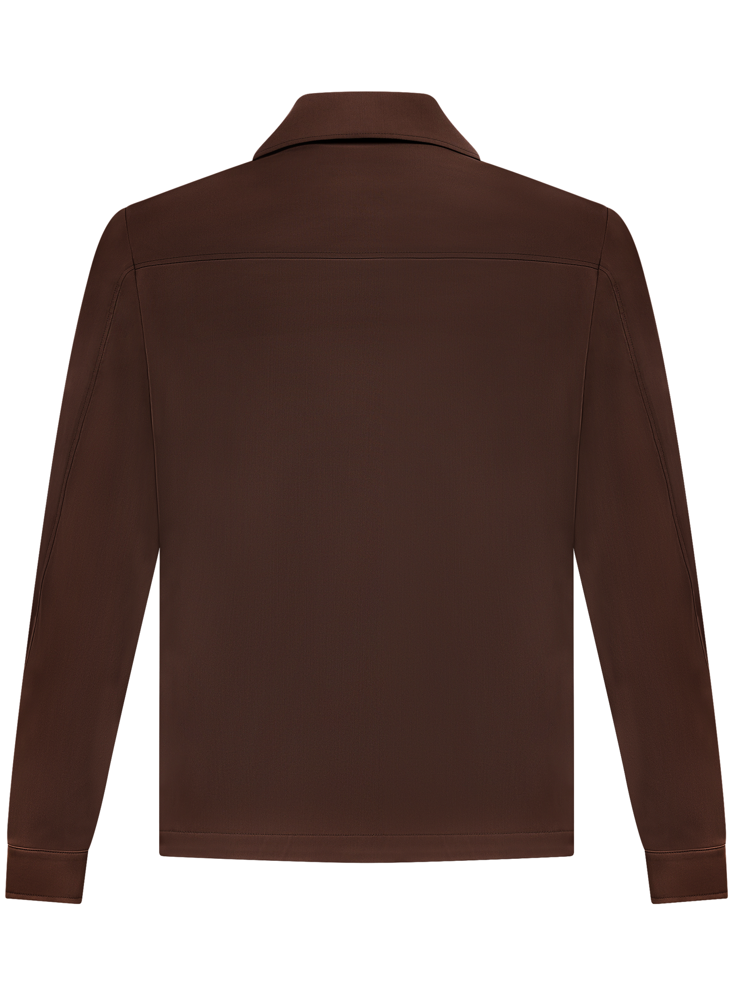 Overshirt van scheerwol | ROOD-BRUIN