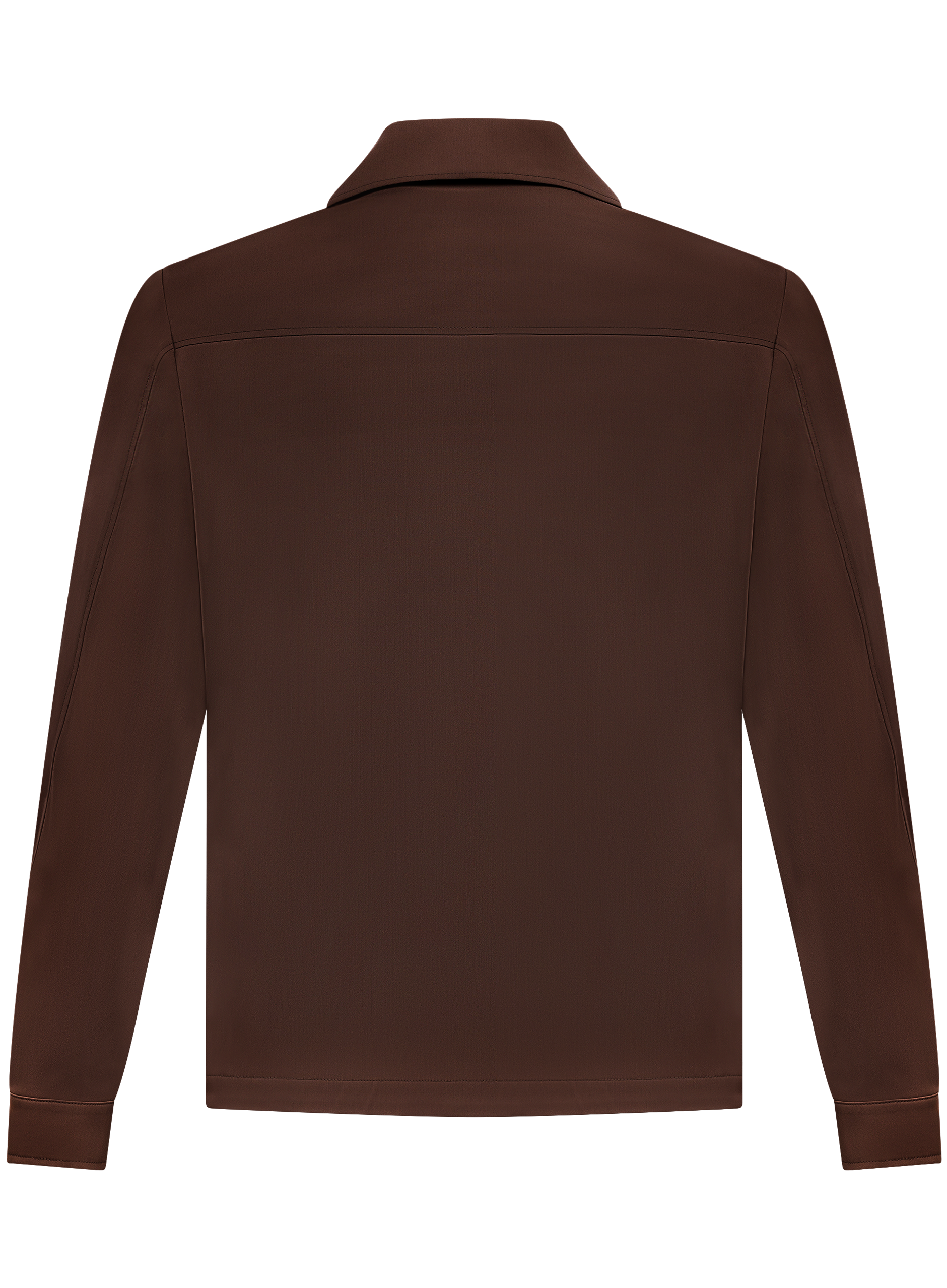 Overshirt van scheerwol | ROOD-BRUIN
