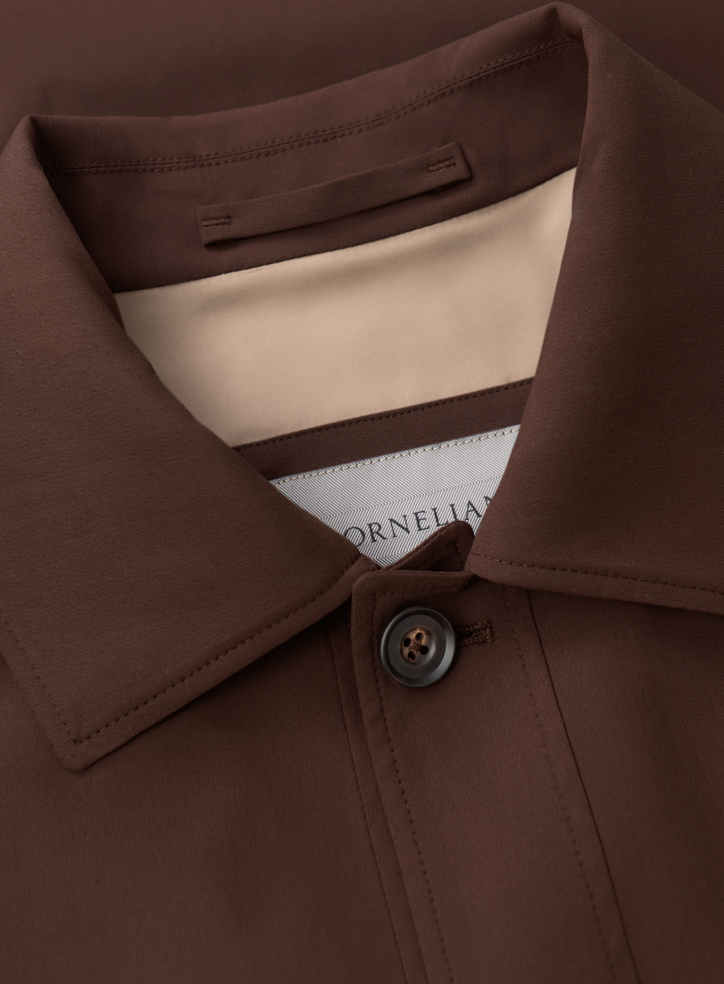 Overshirt van scheerwol | FULL_WIDTH | ROOD-BRUIN