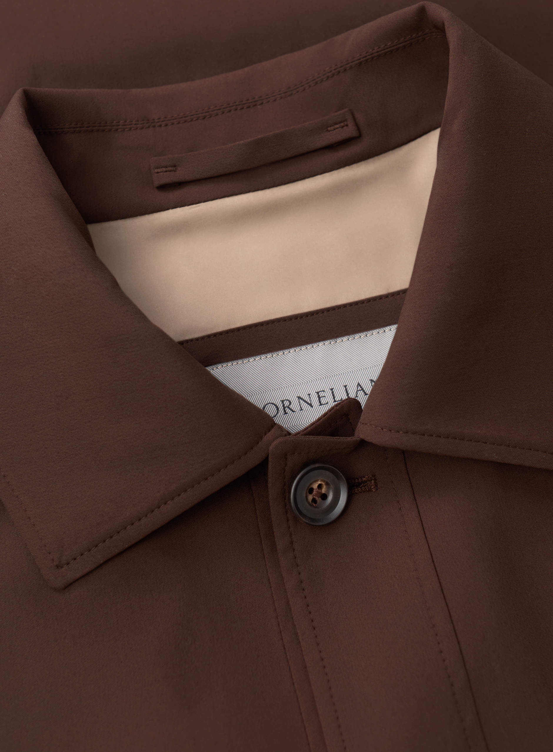 Overshirt van scheerwol | FULL_WIDTH | ROOD-BRUIN