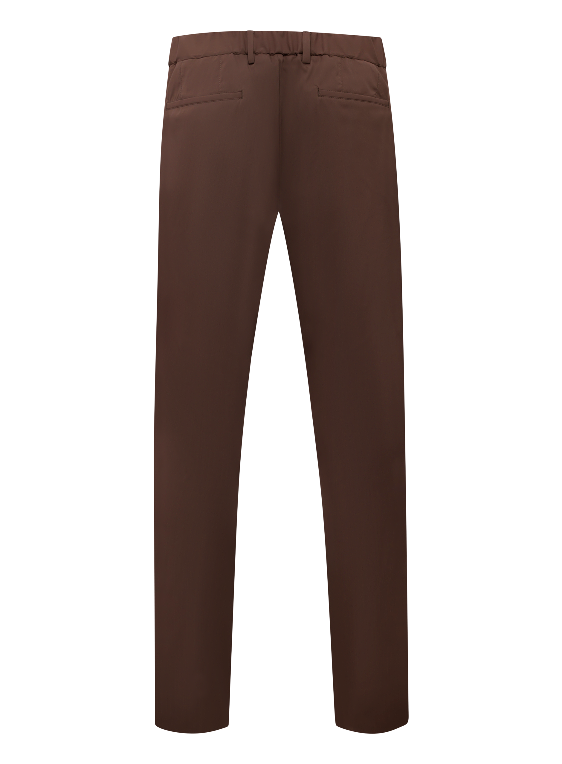 Pantalon van scheerwol | ROOD-BRUIN