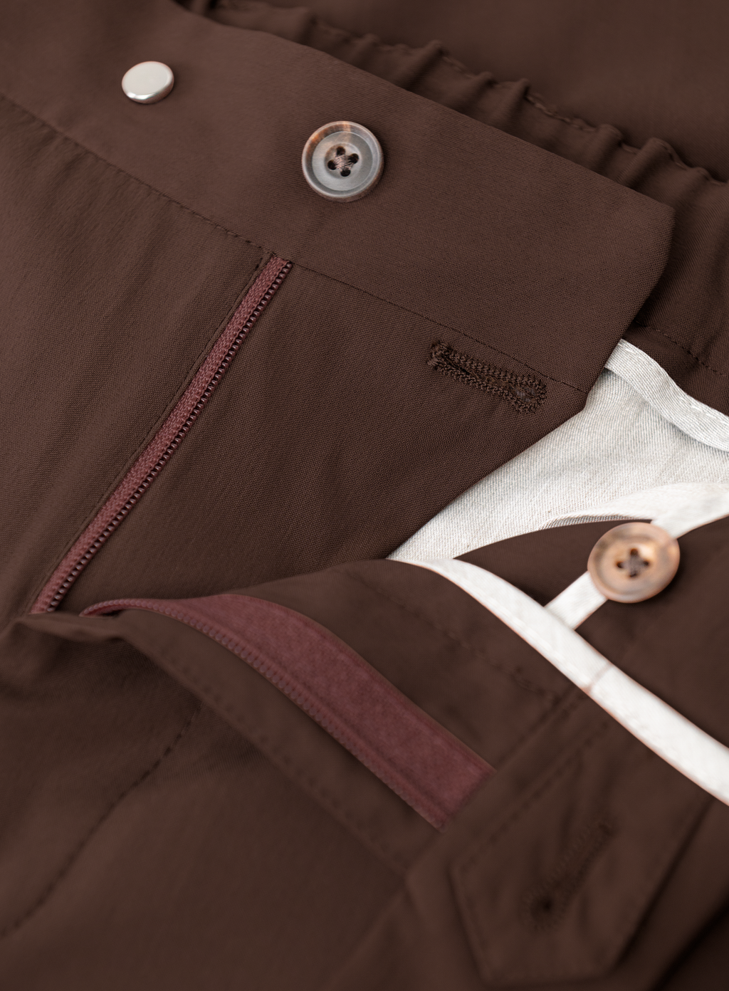 Pantalon van scheerwol | FULL_WIDTH | ROOD-BRUIN