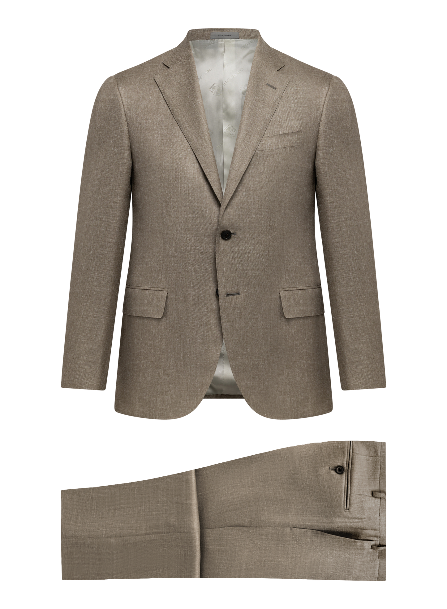 Pak van virgin wol, zijde en linnen | FULL_WIDTH | TAUPE