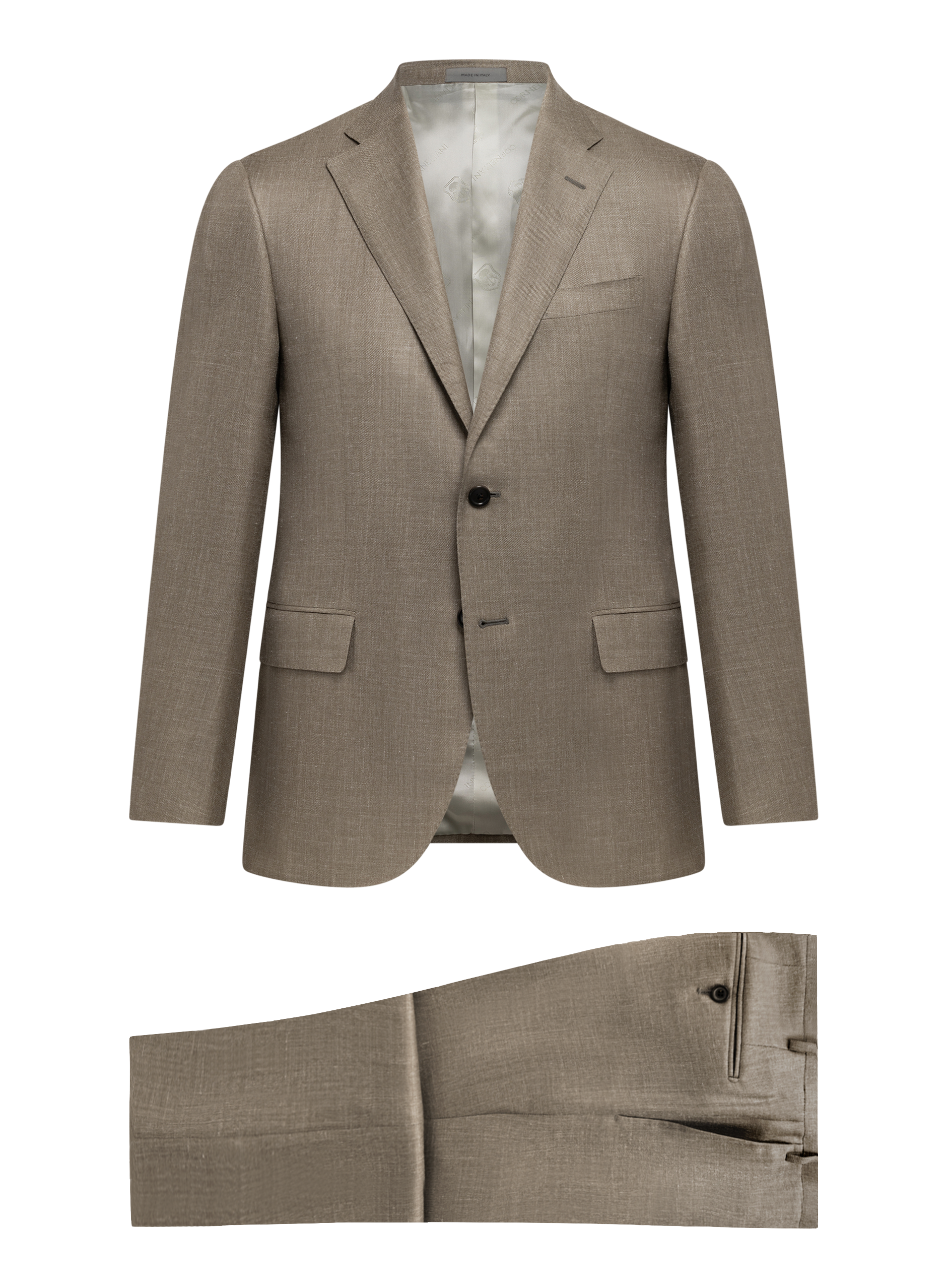 Pak van virgin wol, zijde en linnen | FULL_WIDTH | TAUPE