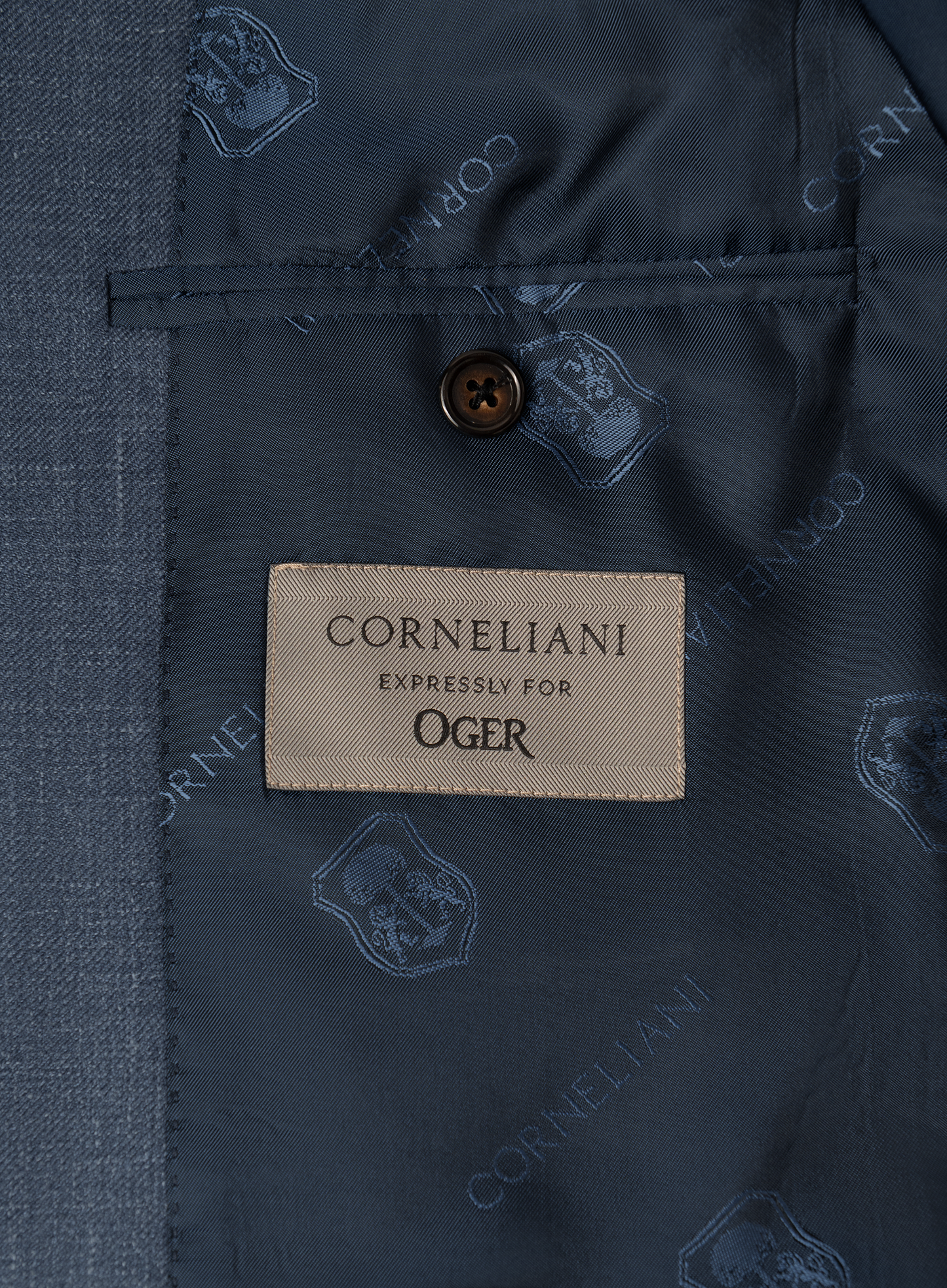 Pak van virgin wol, zijde en linnen | FULL_WIDTH | Blauw