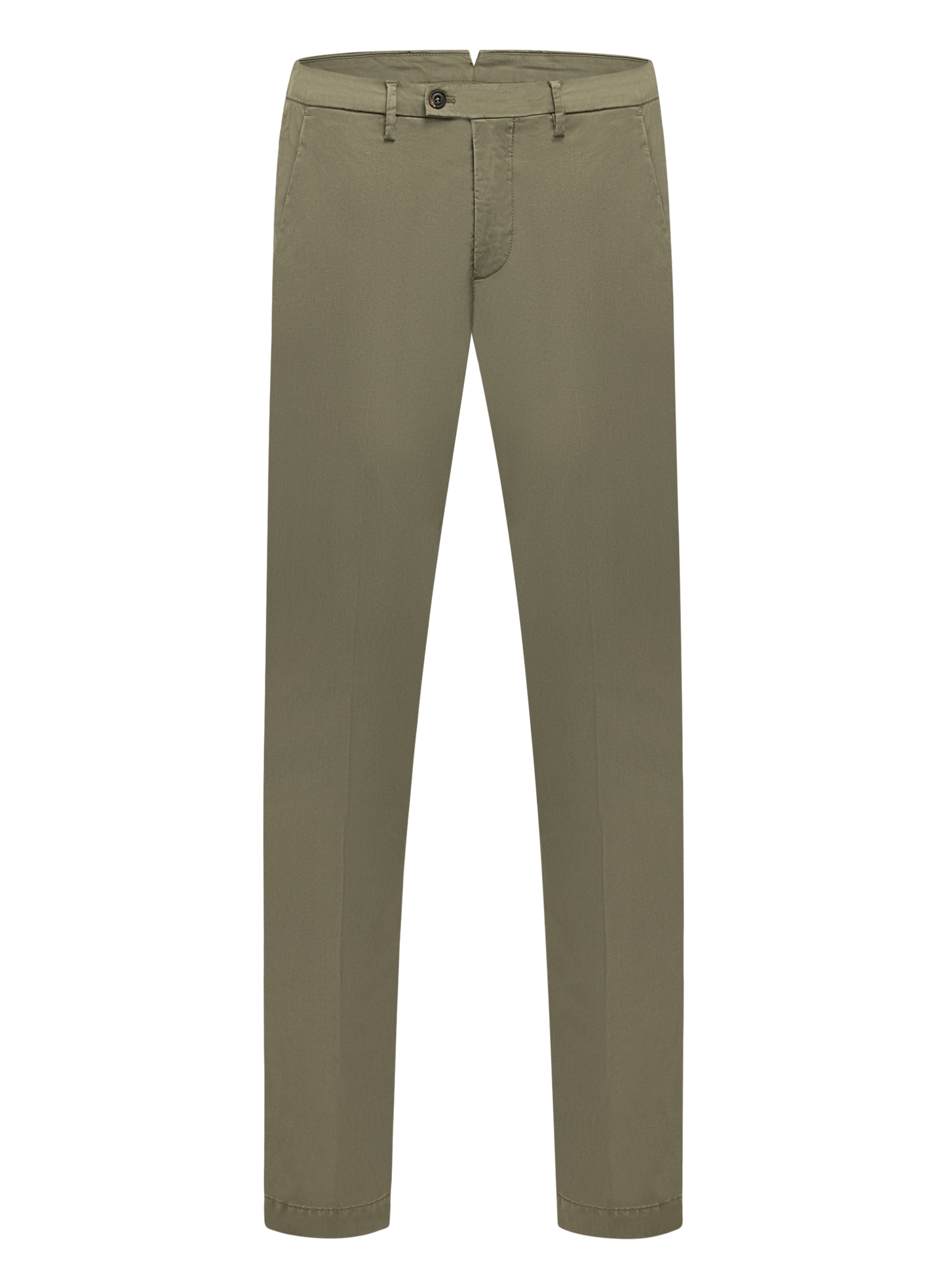 Broek van katoen en lycocell | Groen