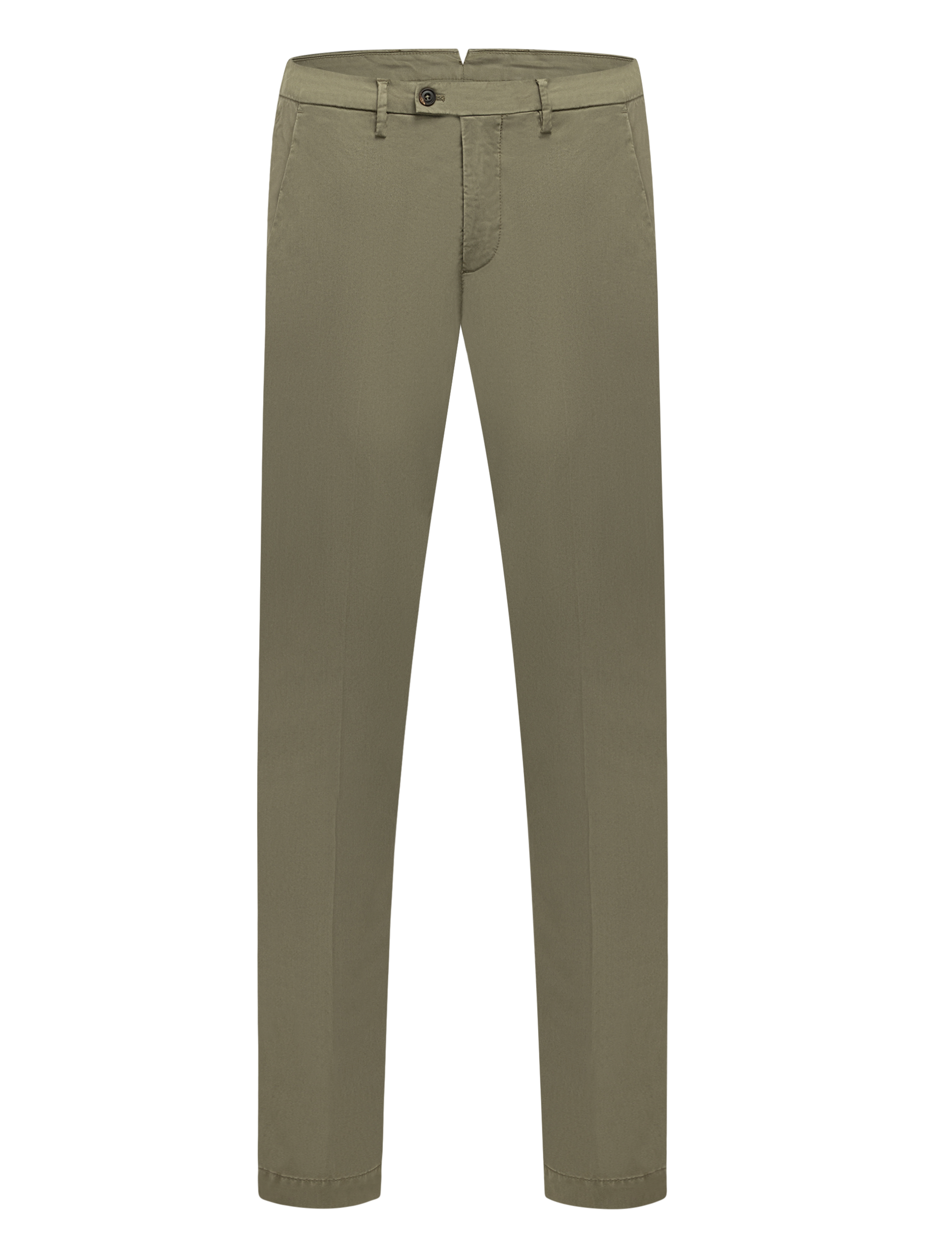 Broek van katoen en lycocell | Groen