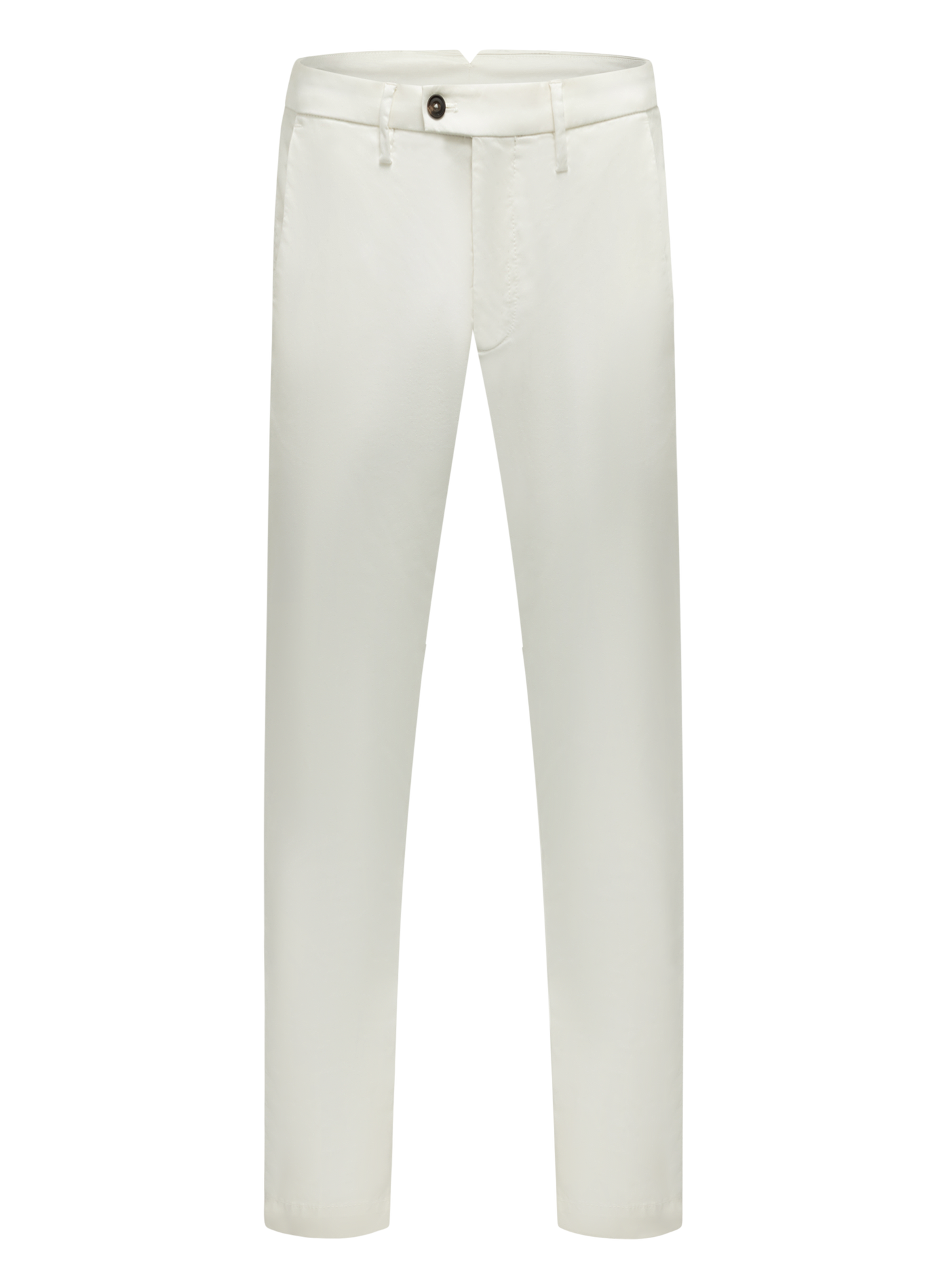 Broek van katoen en lycocell | Wit