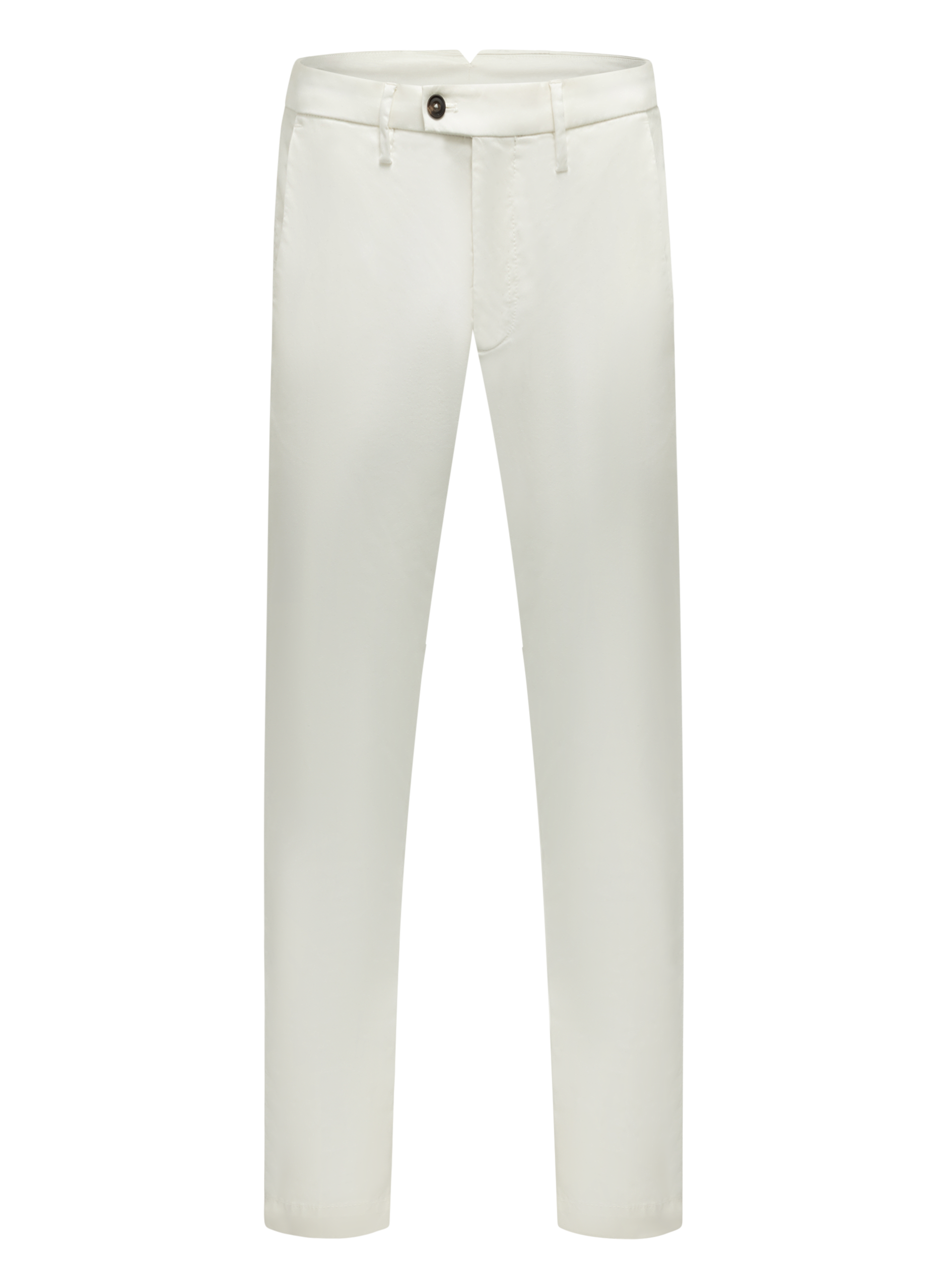 Broek van katoen en lycocell | Wit