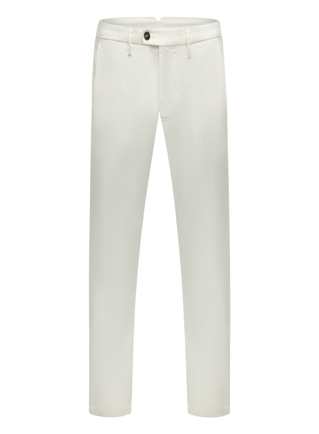 Broek van katoen en lycocell | Wit