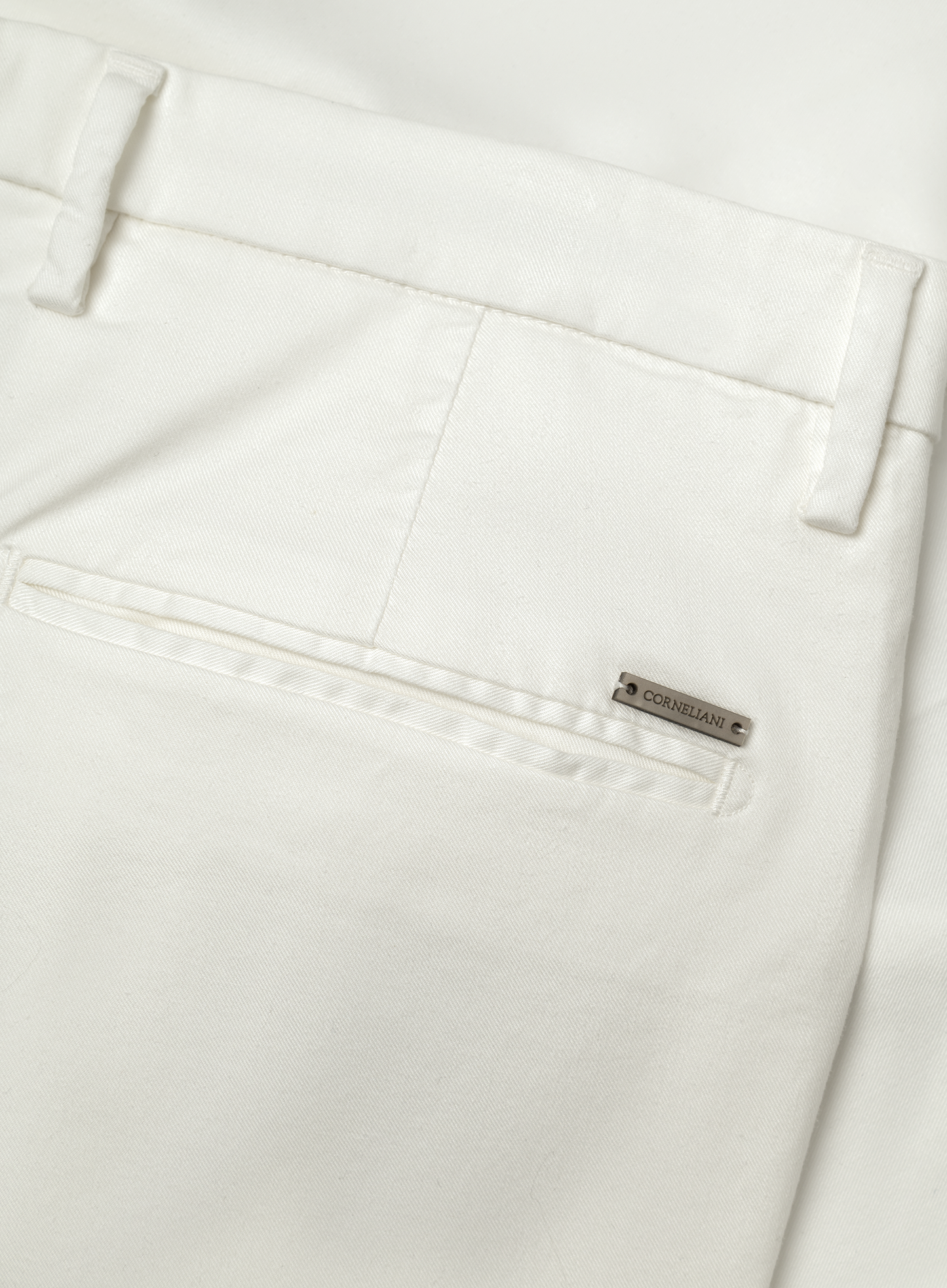 Broek van katoen en lycocell | FULL_WIDTH | Wit