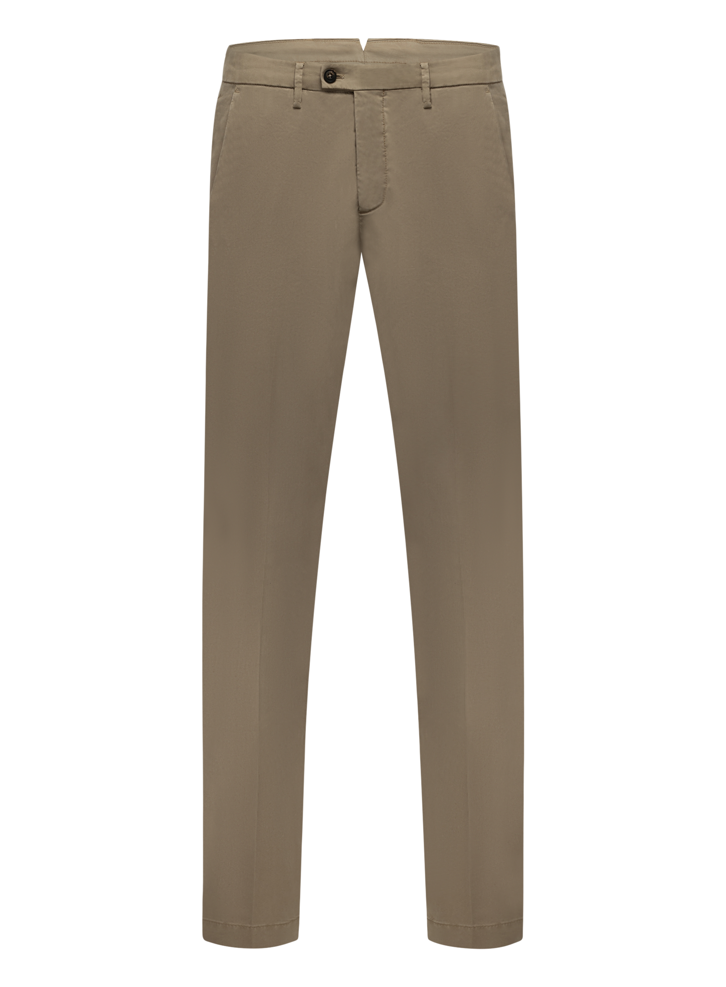 Broek van katoen en lycocell | Beige