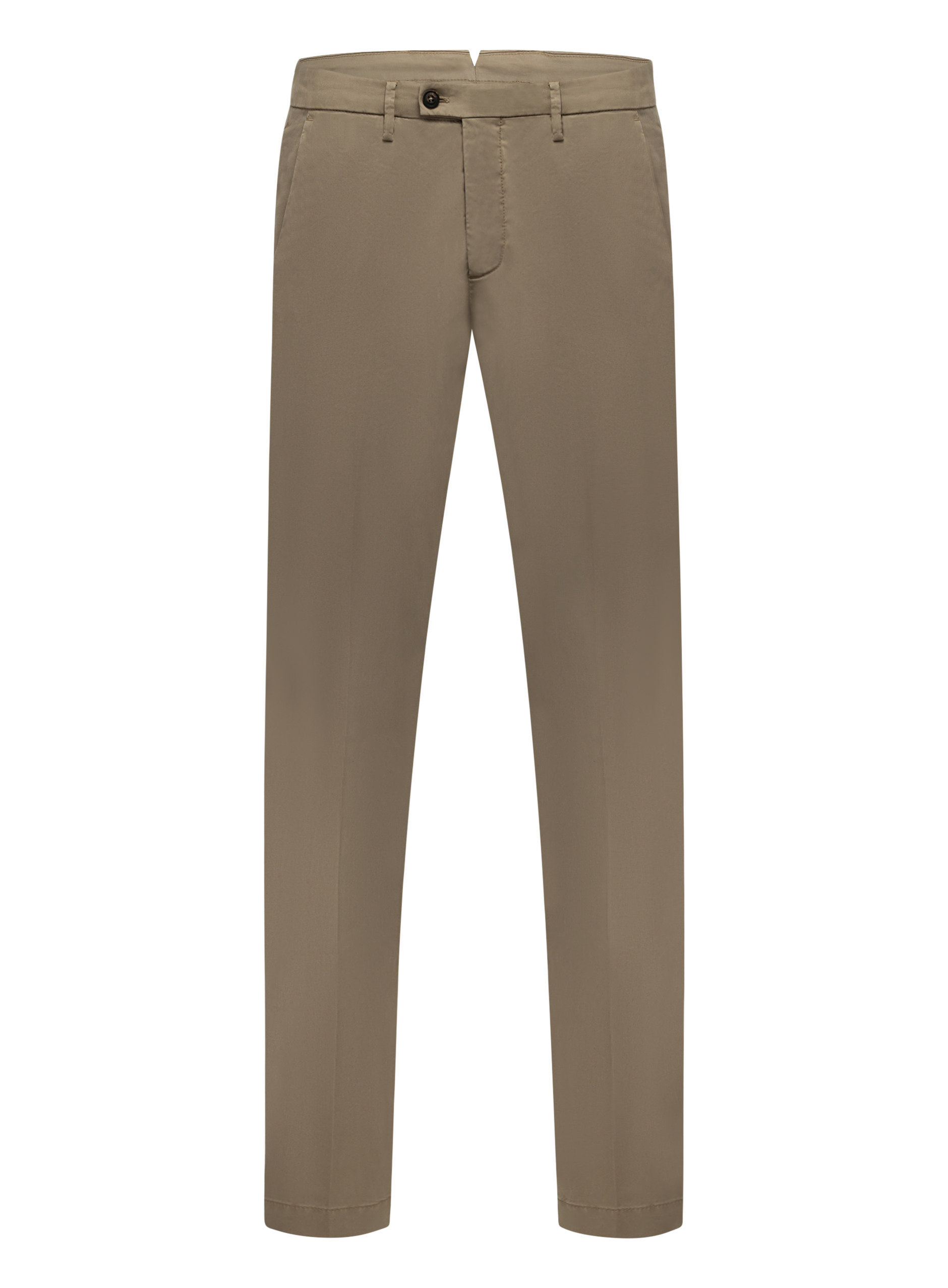 Broek van katoen en lycocell | Beige