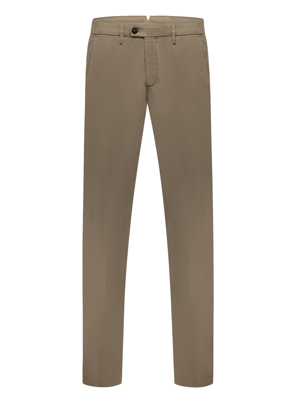 Broek van katoen en lycocell | Beige