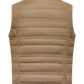 Bodywarmer van zijde en scheerwol | TAUPE BRUIN