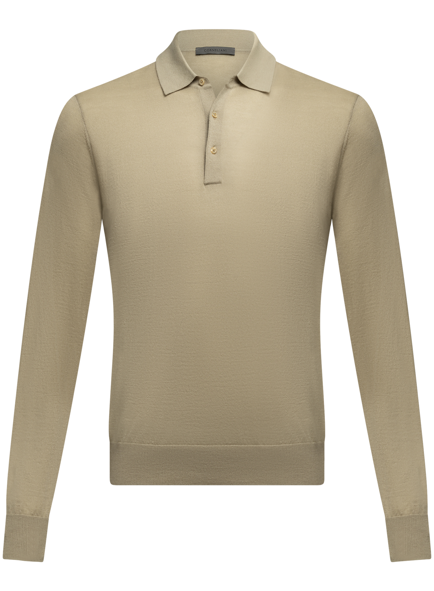 Polo van cashmere en zijde | FULL_WIDTH | L.groen