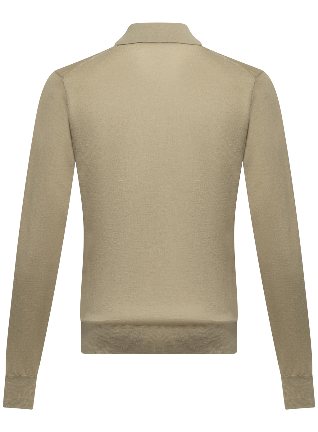 Polo van cashmere en zijde | L.groen