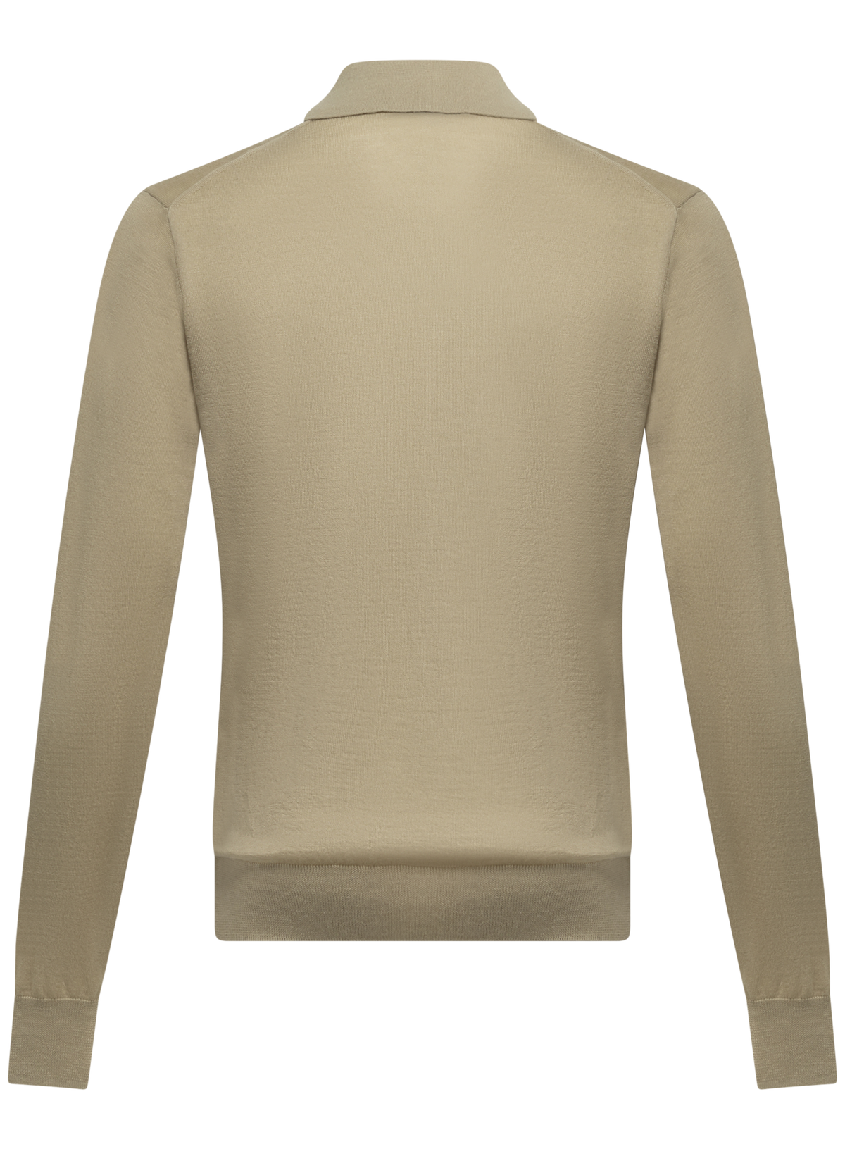 Polo van cashmere en zijde | L.groen