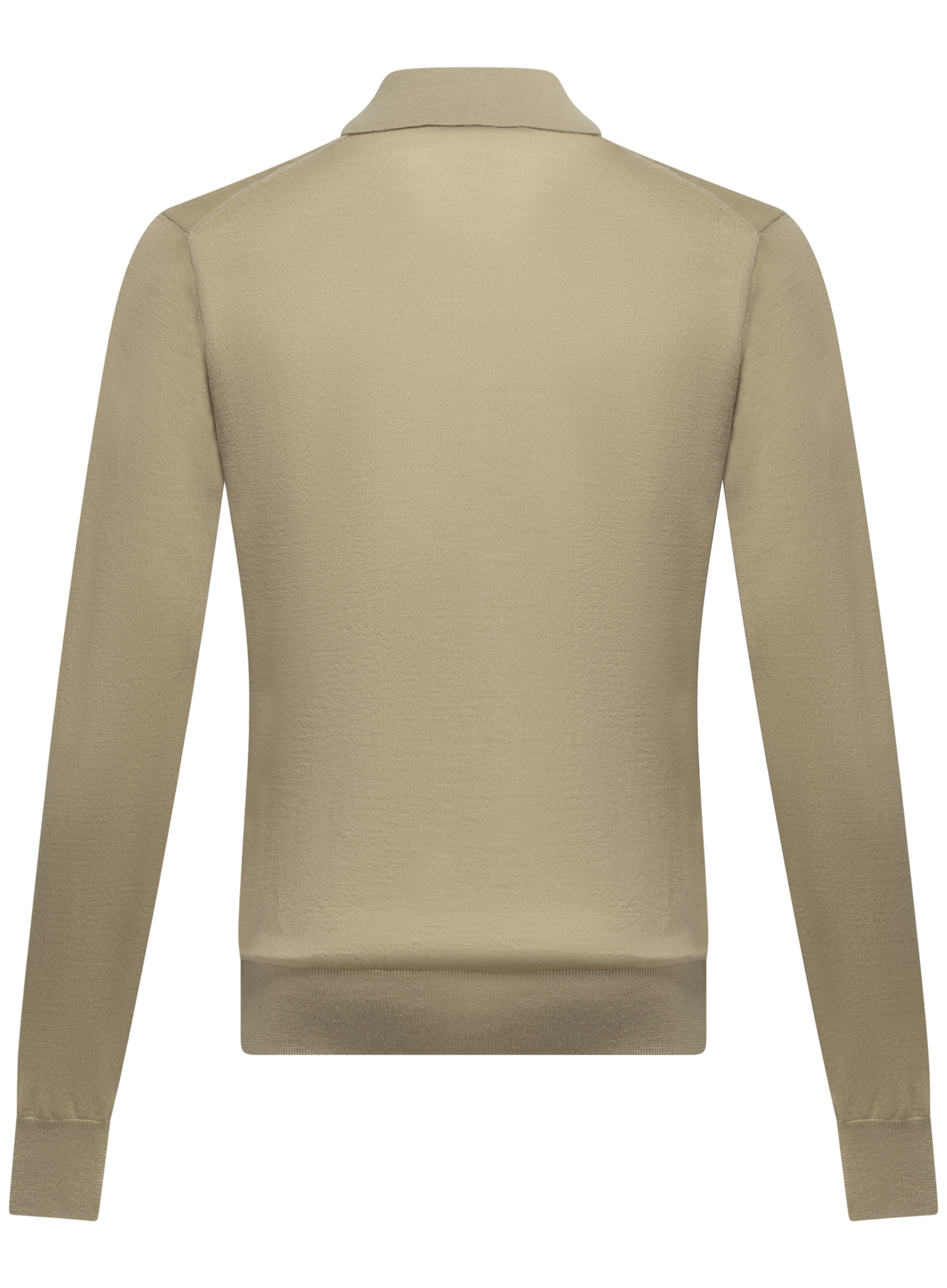 Polo van cashmere en zijde | L.groen