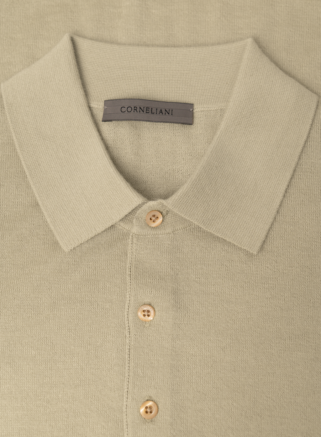 Polo van cashmere en zijde | FULL_WIDTH | L.groen