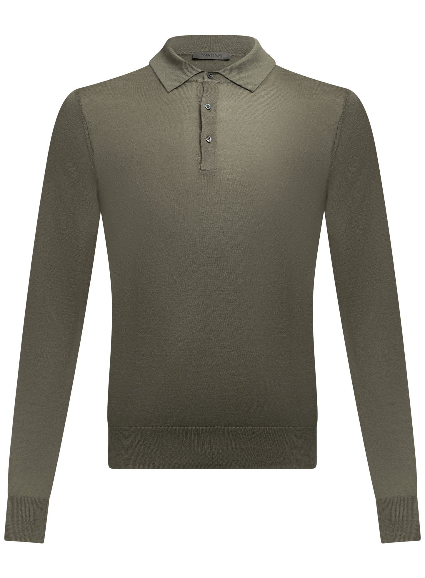 Polo van cashmere en zijde | FULL_WIDTH | Groen