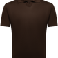 Buttonless polo van zijde | D.Bruin