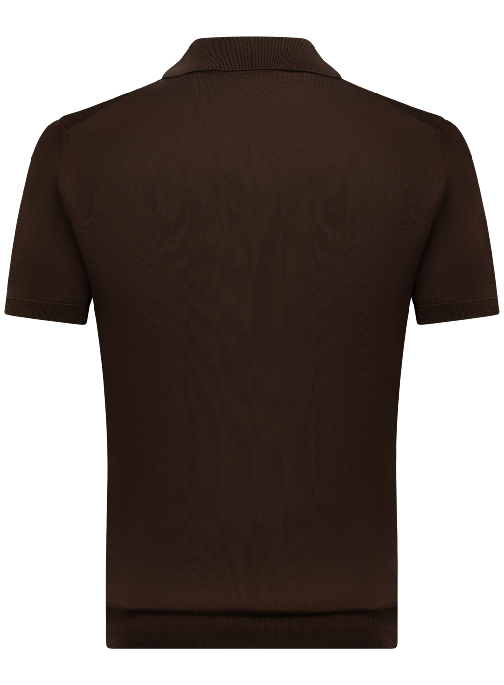 Buttonless polo van zijde | D.Bruin
