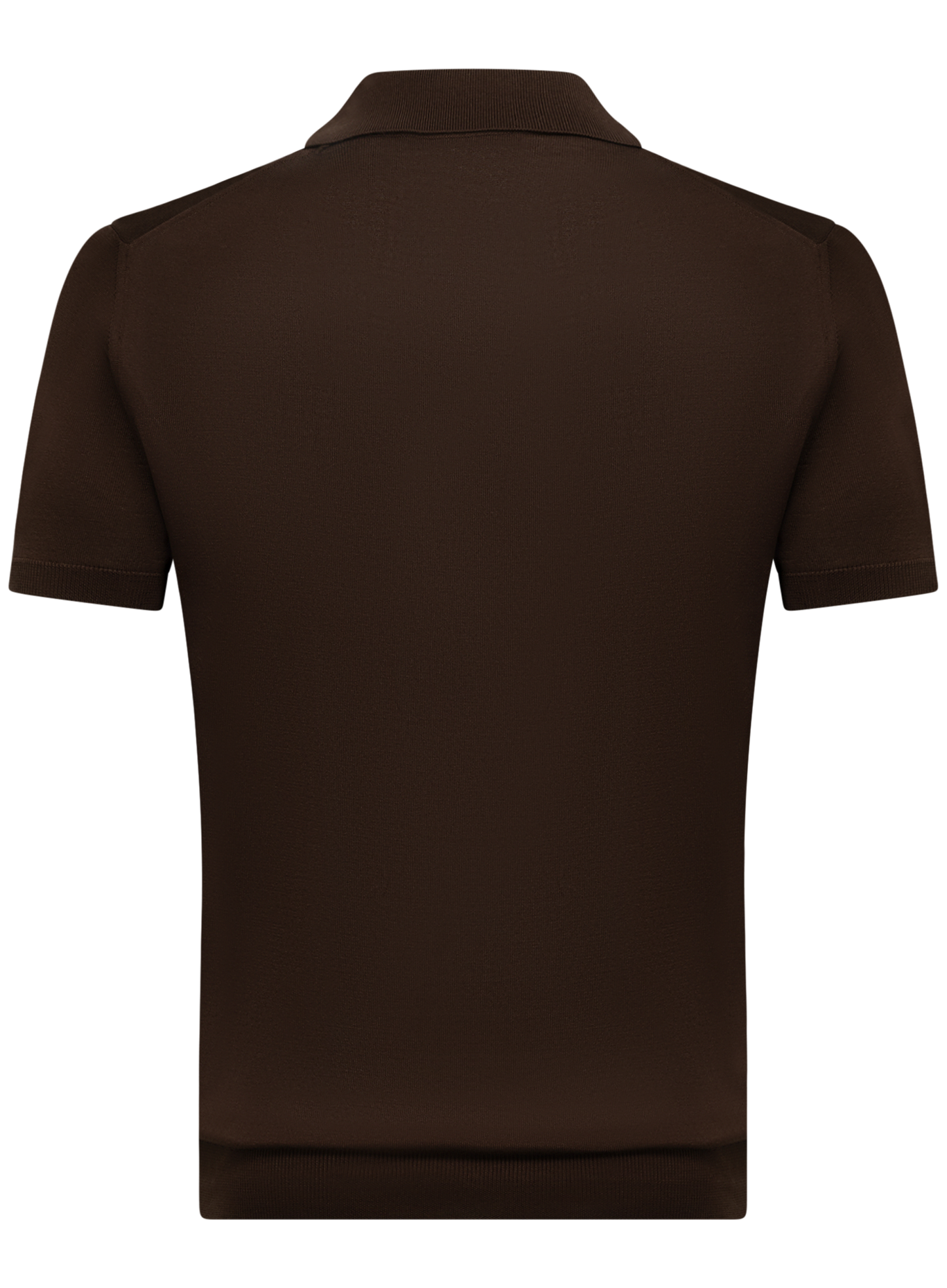 Zijden buttonless polo | FULL_WIDTH | D.Bruin