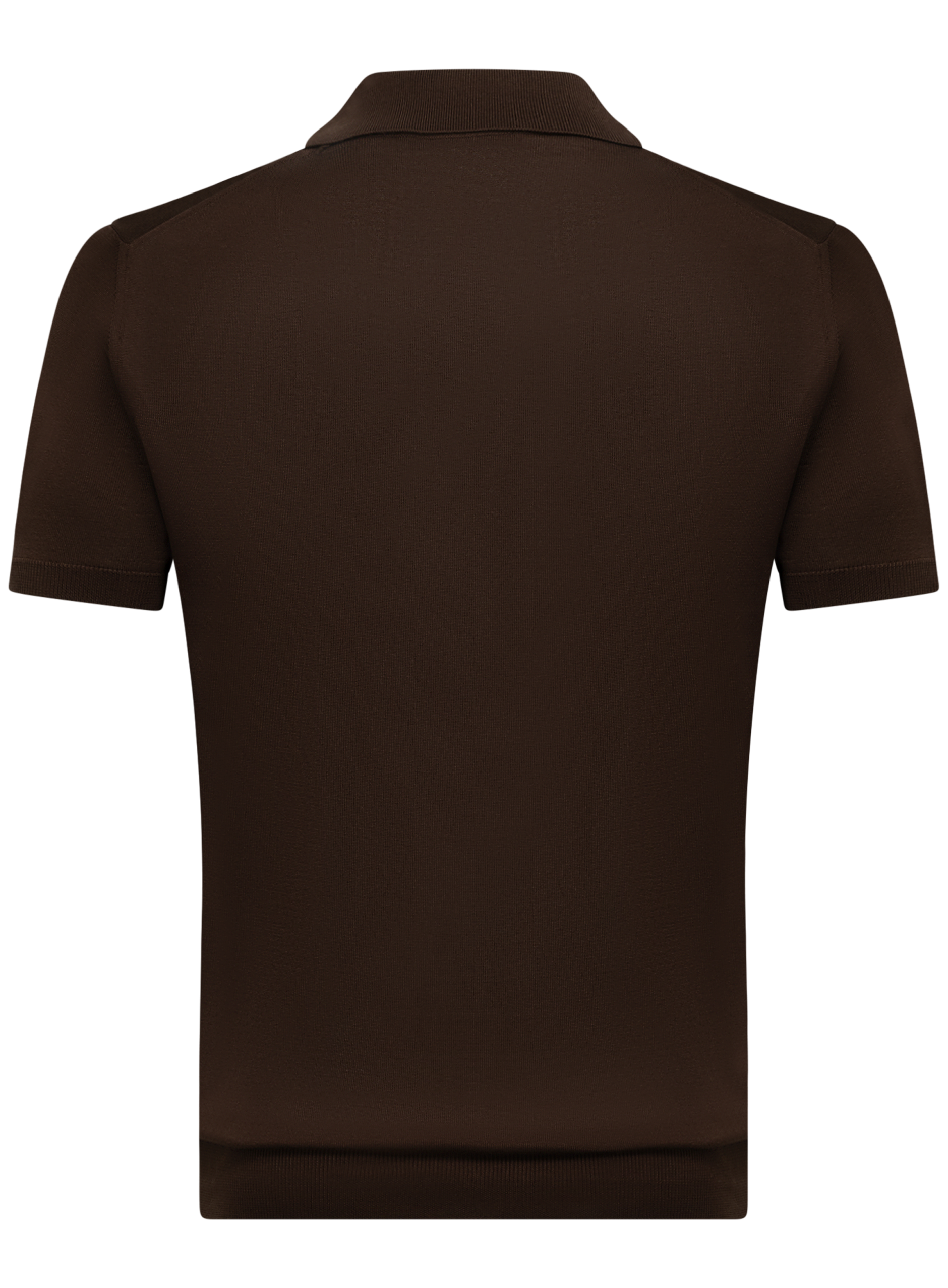 Buttonless polo van zijde | D.Bruin
