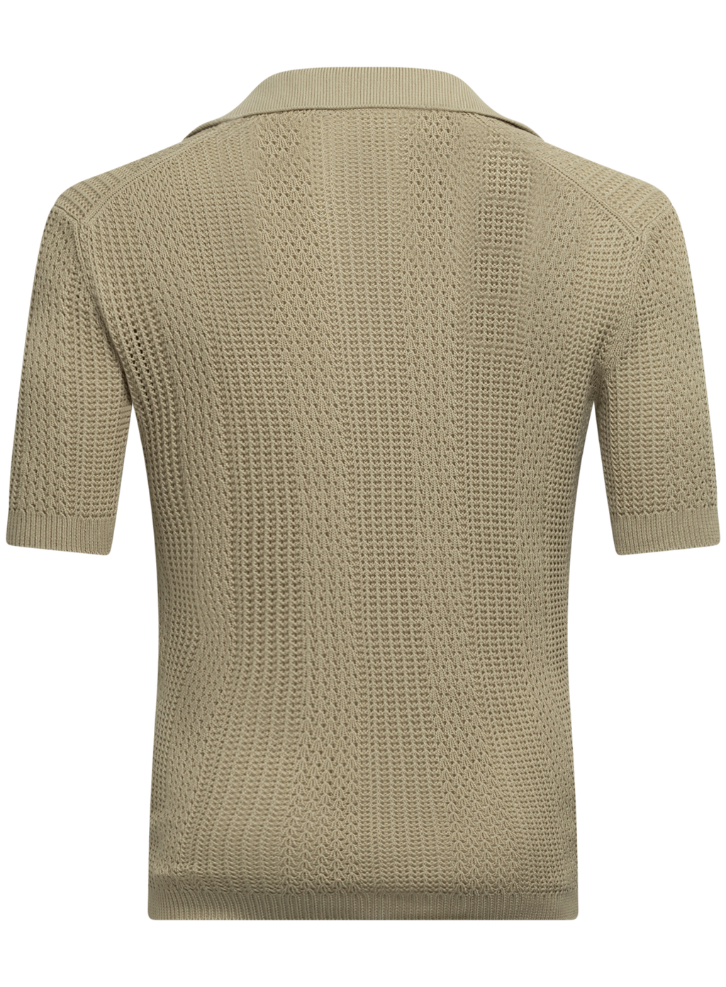 Buttonless polo van katoen | Groen