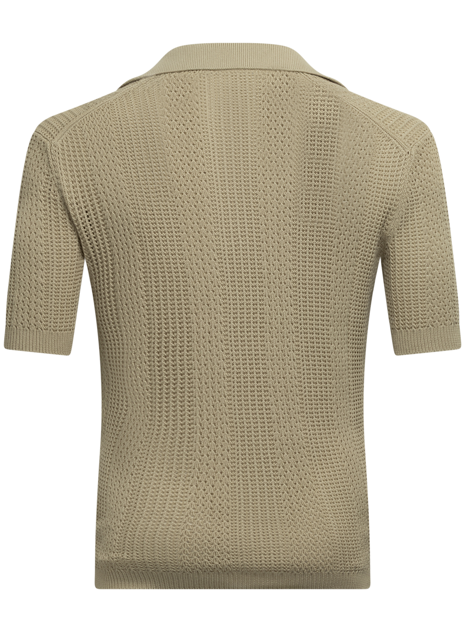 Katoen buttonless polo | FULL_WIDTH | Groen