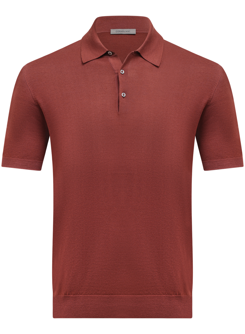 Polo van scheerwol | Rood