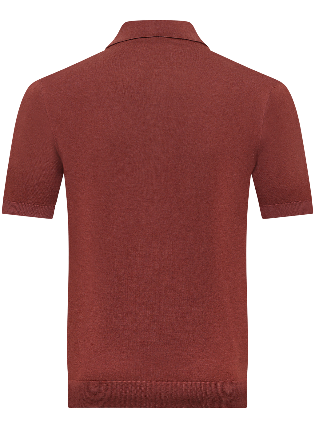 Polo van scheerwol | Rood