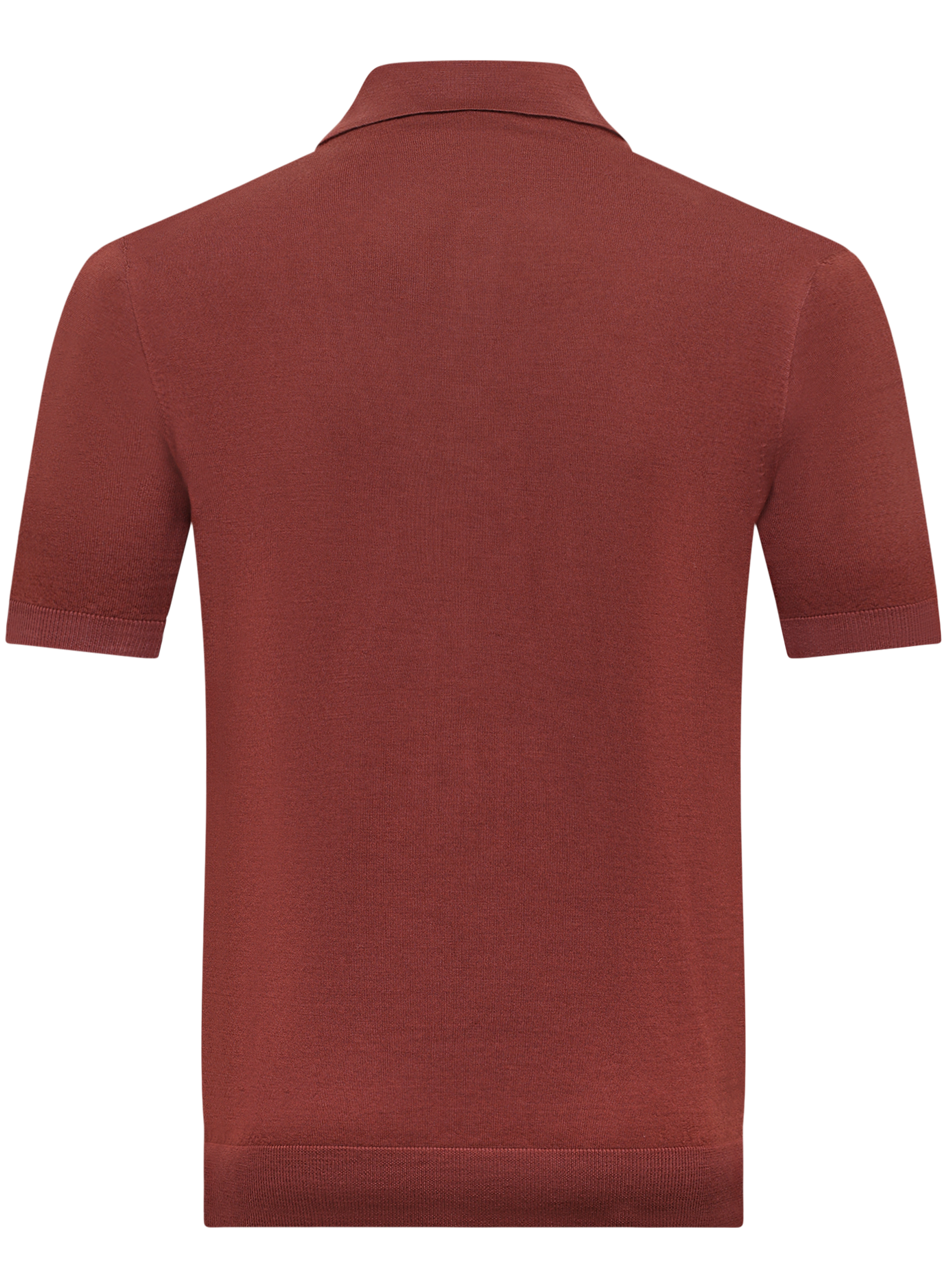 Polo van scheerwol | Rood