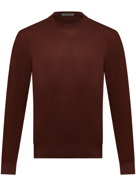 Crewneck van scheerwol | Rood
