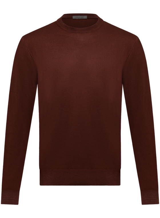 Crewneck van scheerwol | Rood
