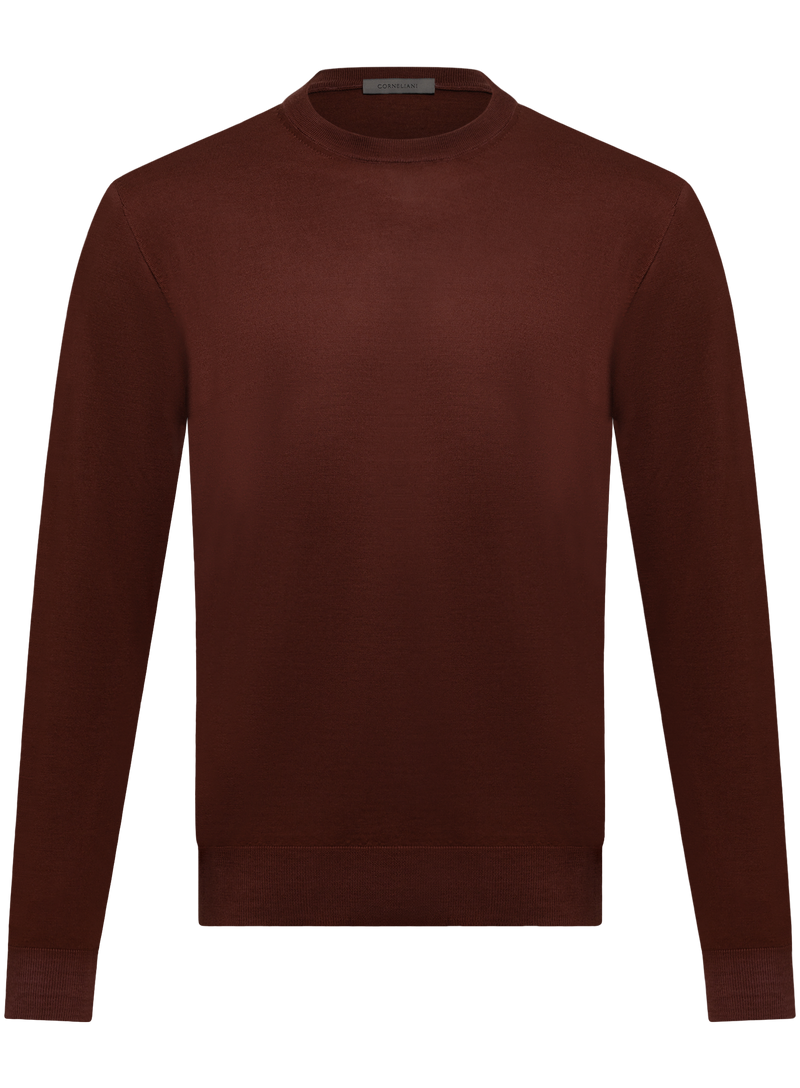Crewneck van scheerwol